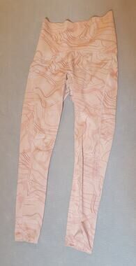 Gymshark Power Support High-Waisted Leggings Light Pink Marled - Size Small